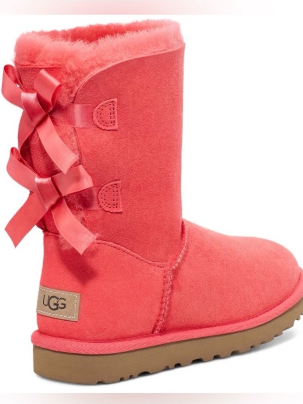 UGG Coral Pink Bailey Bow Boot